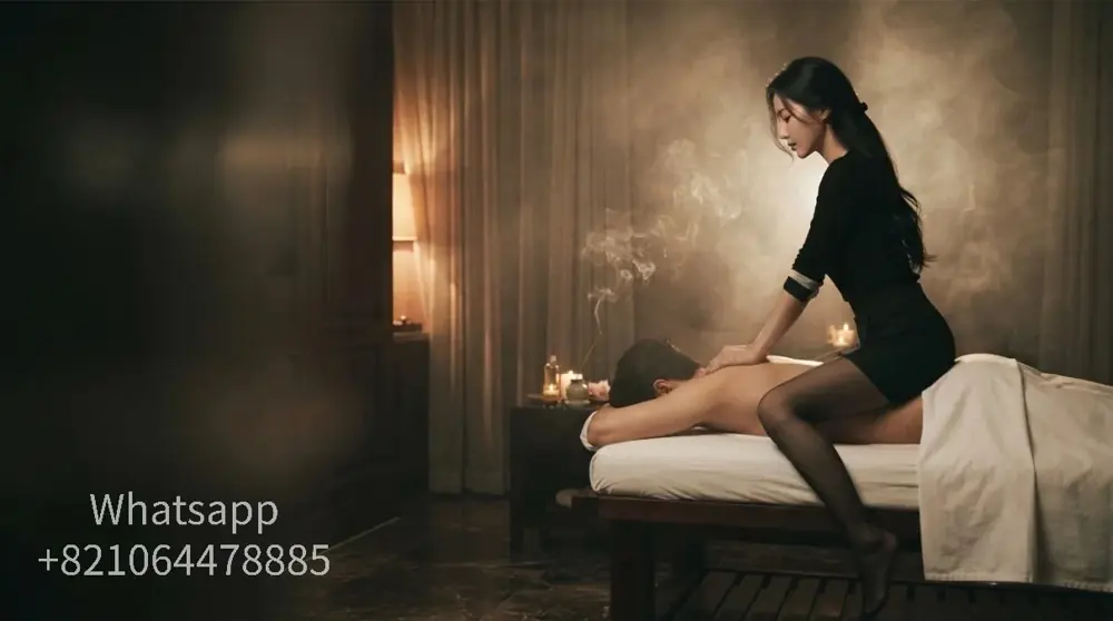 A private massage atmosphere with warm light and relaxed surroundings.