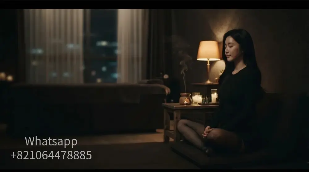 A calm hotel-room setting for an evening massage visit.