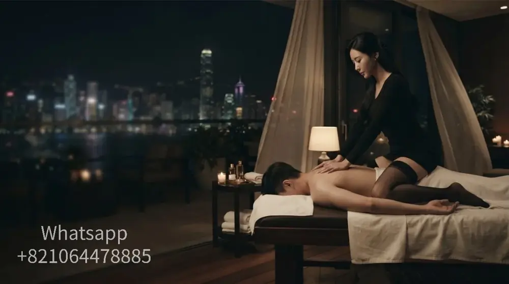 A private massage atmosphere with warm light and relaxed surroundings.