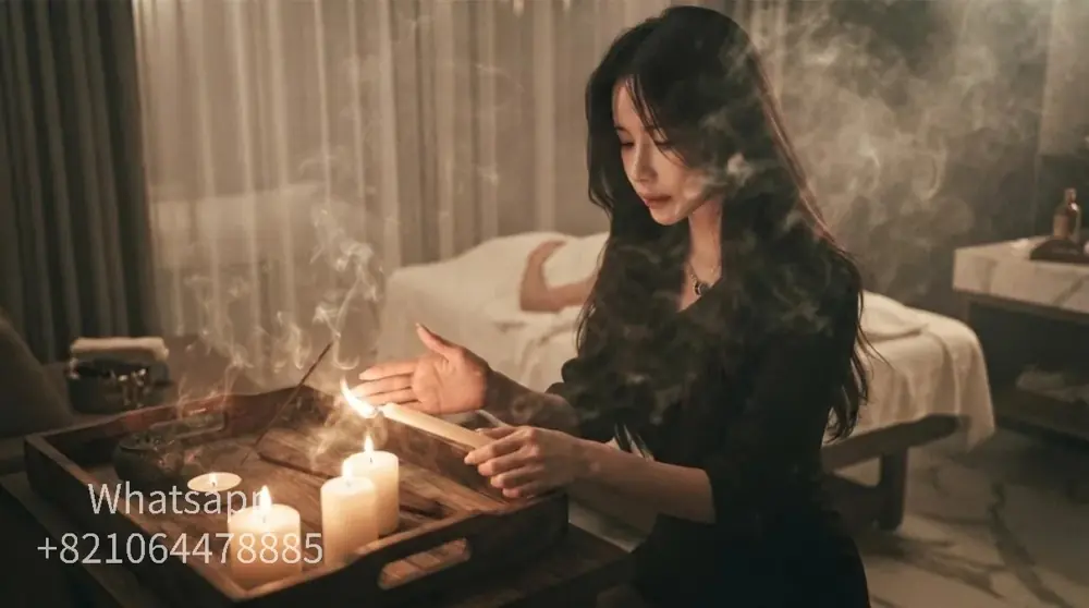 Soft lighting and a quiet space to unwind after exploring Seoul.